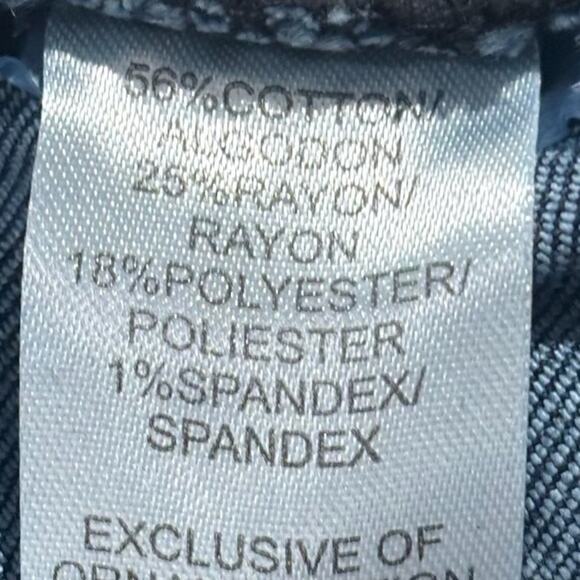 Democracy “Ab"solution high Rise Jean Shorts Distressed  BERMUDA Size 12 NEW - Picture 9 of 10